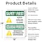 Signmission Safety Culture Sign, 18 in Width, Aluminum, Rectangle, Bilingual OS-2PACK-SF-A-1824-L-10817 - alternate 4